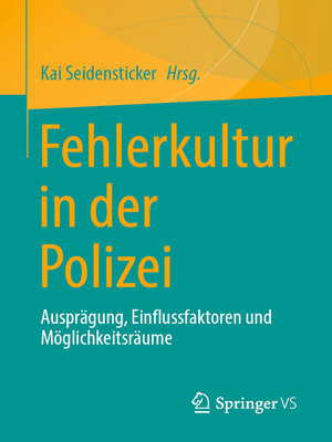 cover image of Fehlerkultur in der Polizei